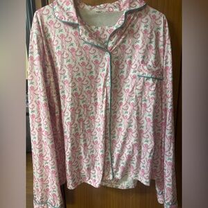 Pink Monkey Print Pajama Set